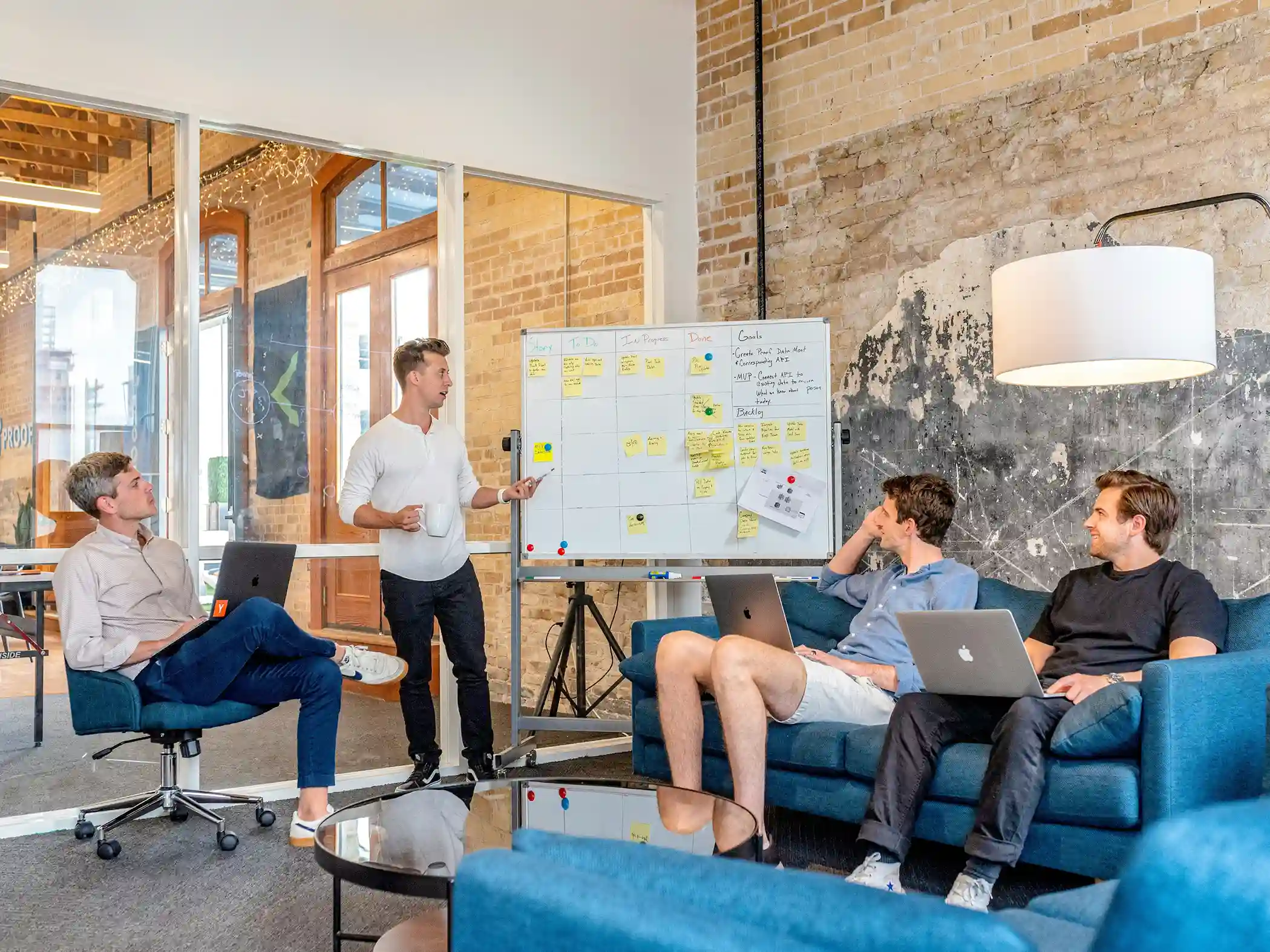 Business growth planning with charts and digital tools